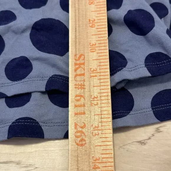 Boden Women 6P Dress Faux Wrap Fit Flare Polka Dots Jersey Purple - Picture 9 of 9